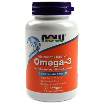 Ультра Омега-3 NOW FOODS OMEGA-3 ENTERIC 90 SGELS